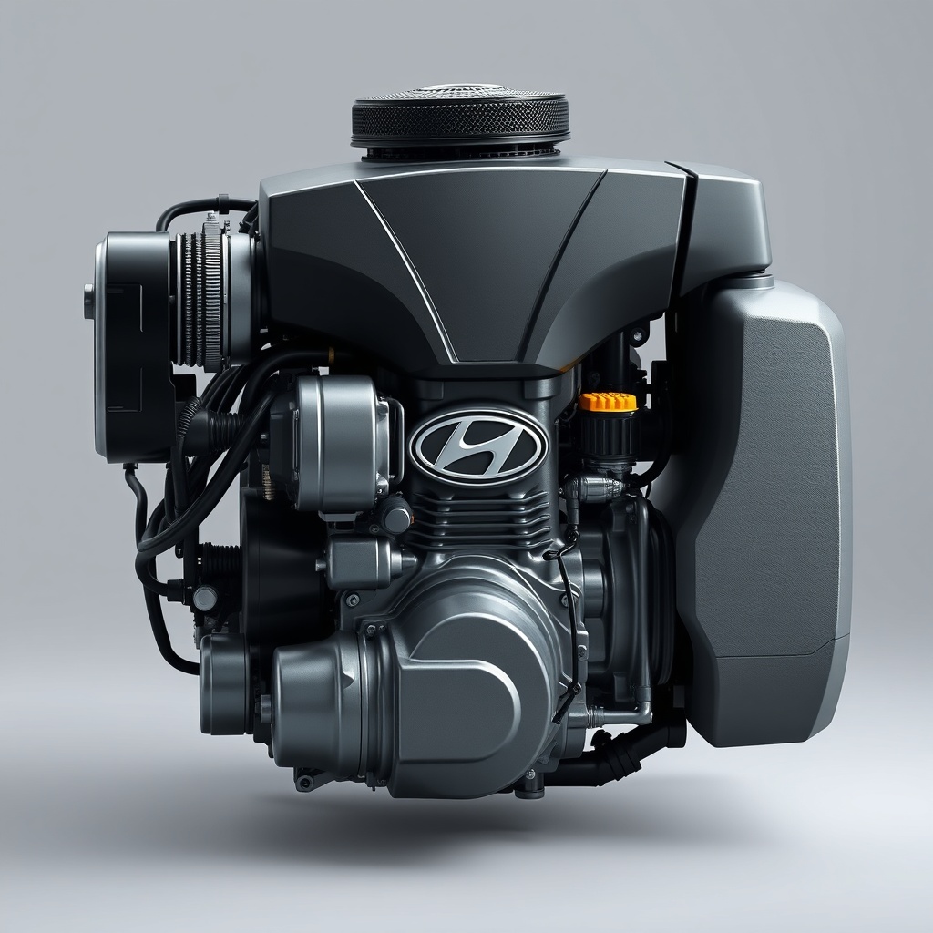 Hyundai 50D-7E'nin motor bölümü
