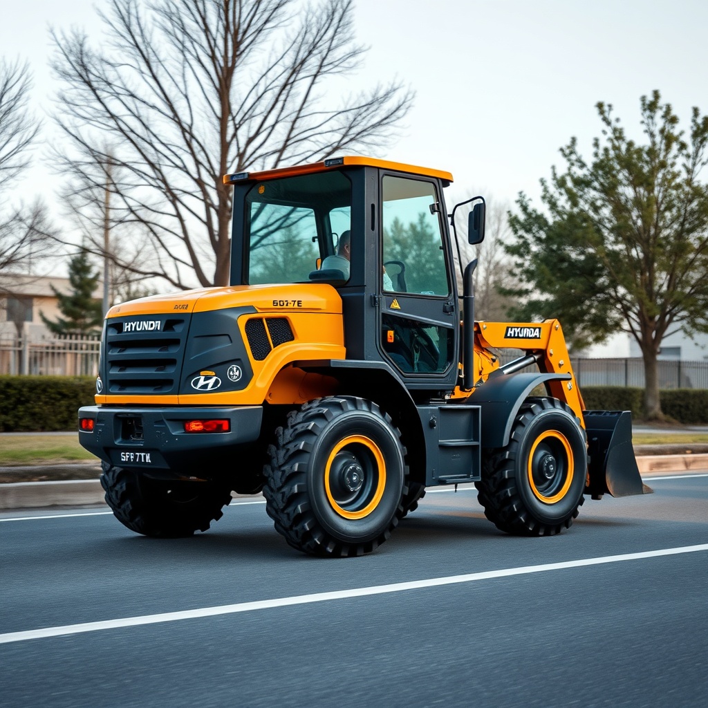 Hyundai 50D-7E dar bir koridorda manevra yapıyor