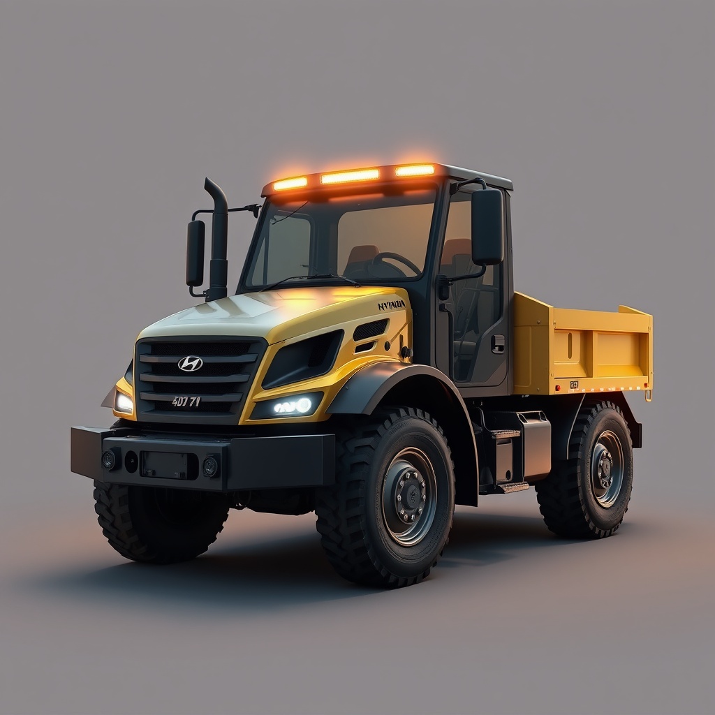 Hyundai 50D-7E yük kaldırırken depo ortamı