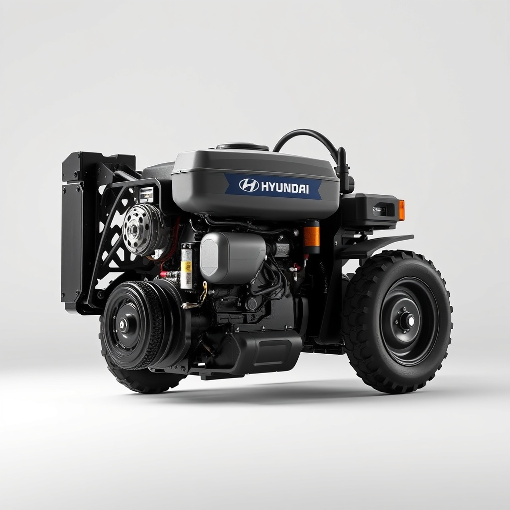 Hyundai 50D-7E motor bölümü